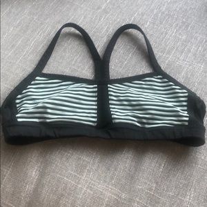 Black & mint colored sports bra size 12 lululemon
